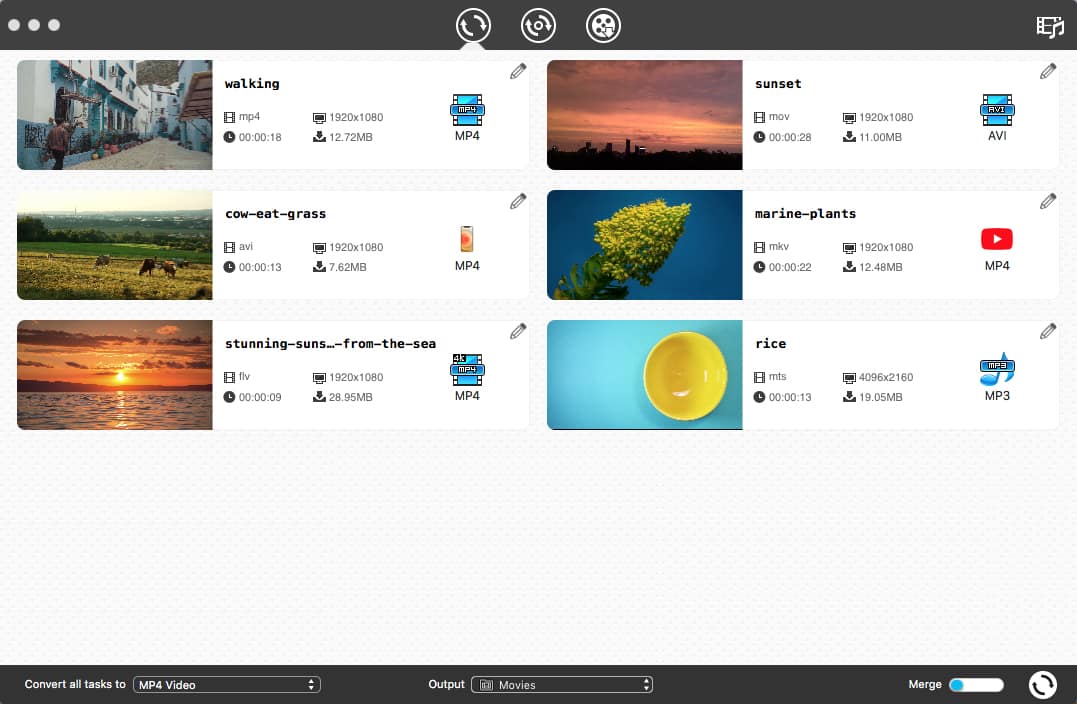 add mp4 files