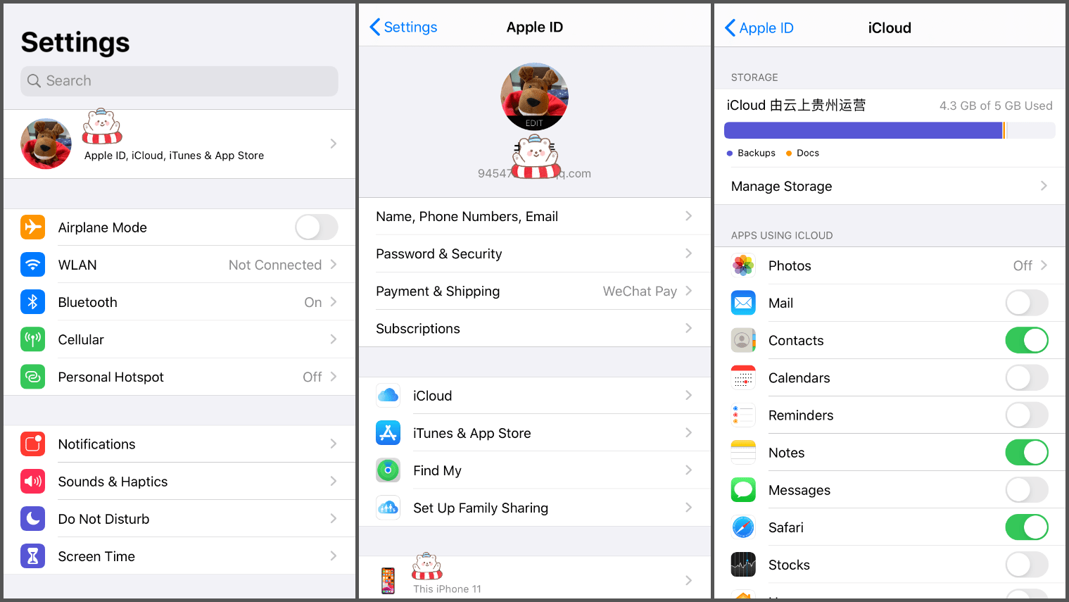 sync iphone contacts to iCloud