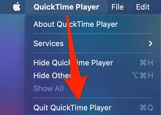 restart QuickTime