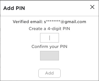 add pin