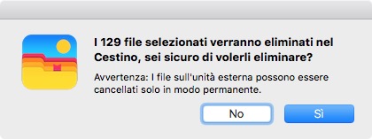 fare clic su Sì