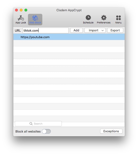 web block