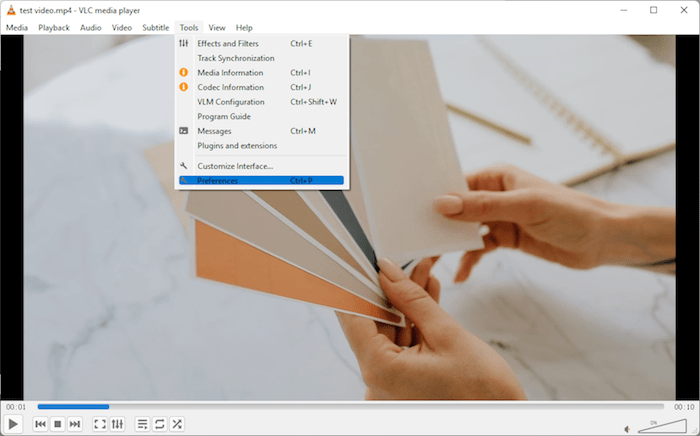 fix blurry video with vlc 01
