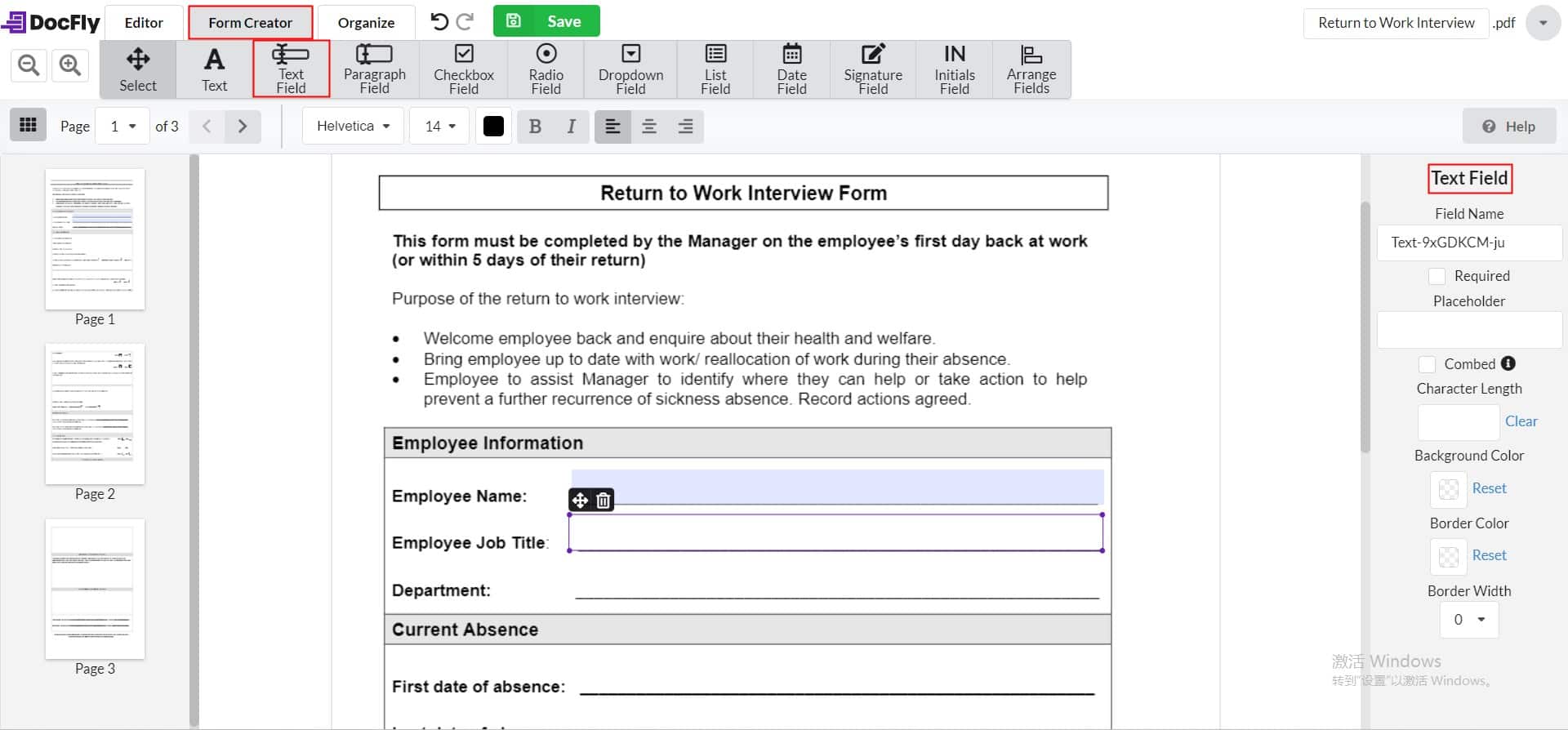 form word free03