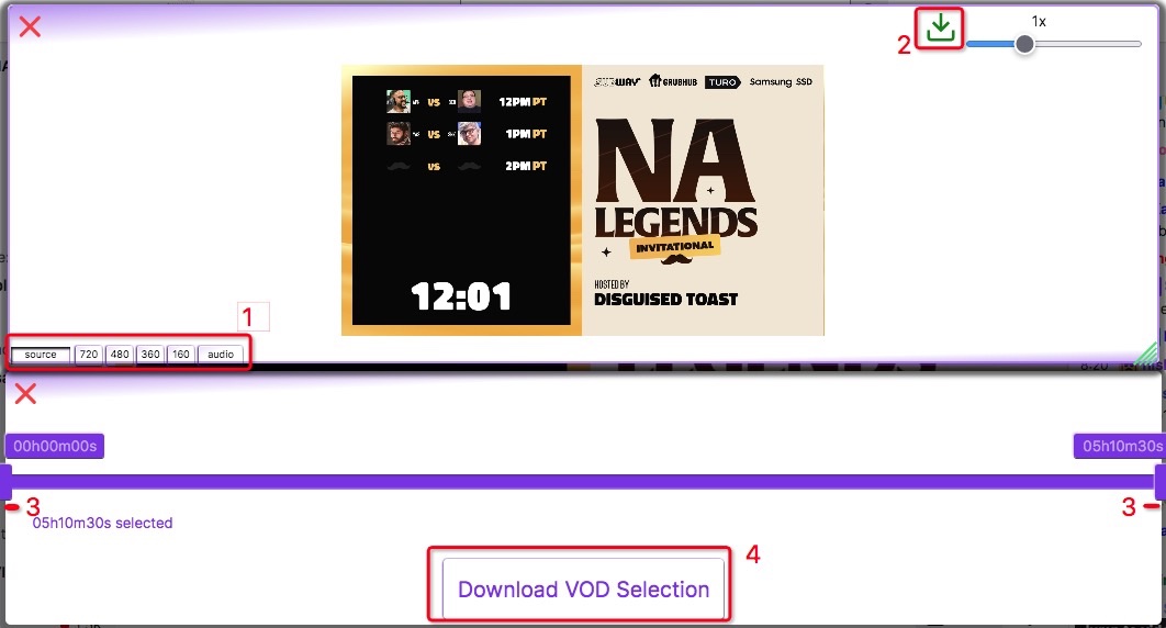 download twitch video firefox