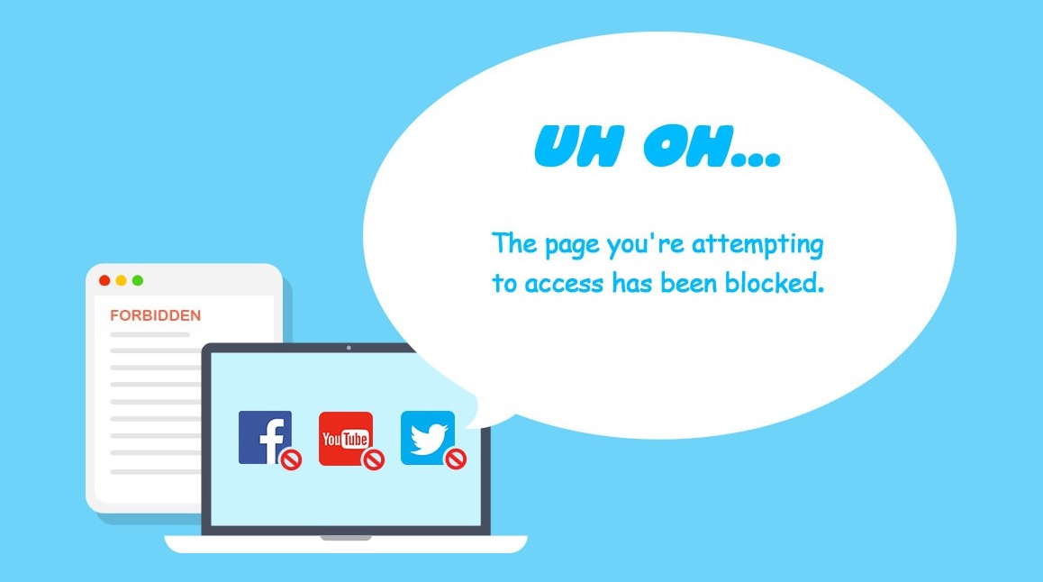 El sitio web está bloqueado
