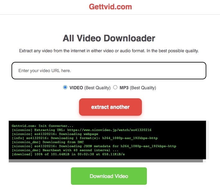 start the download process online