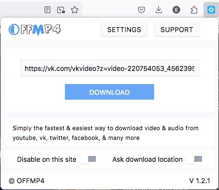 case 2 - click the download button