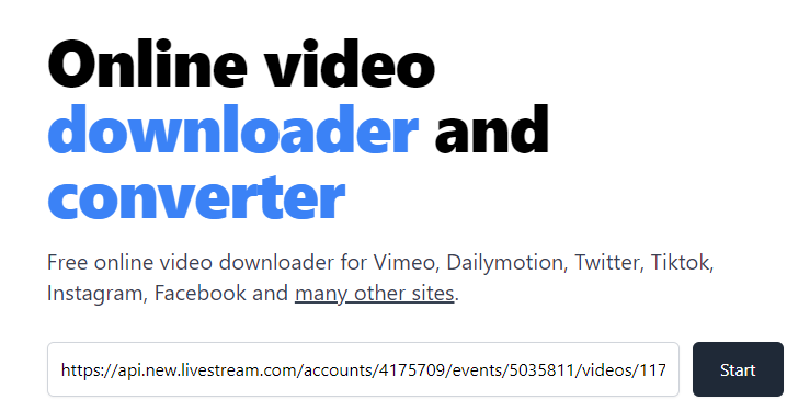 download Livestream video online with savethevideo.com