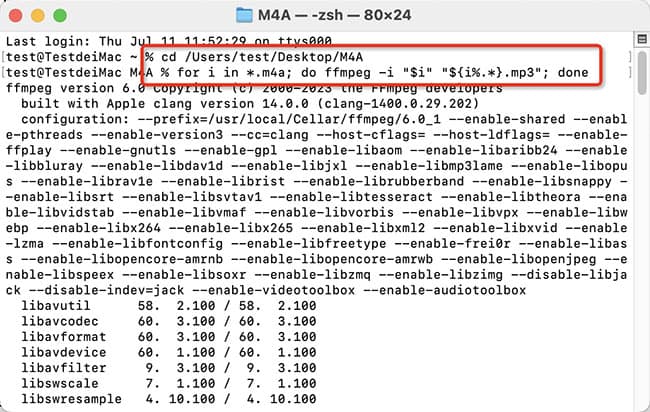 convert multiple files command line
