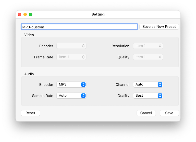 cisdem make an advanced setting