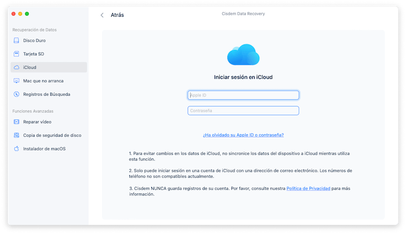 recover icloud photo cisdem 02