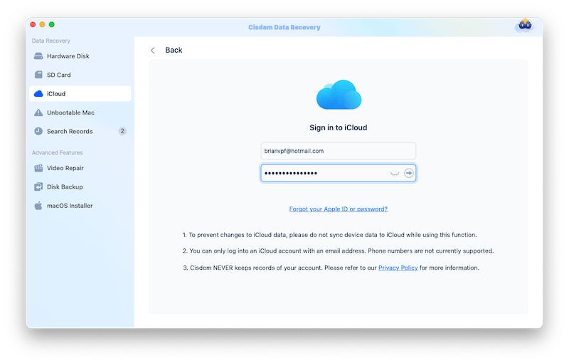 recover replaced file cisdem 05