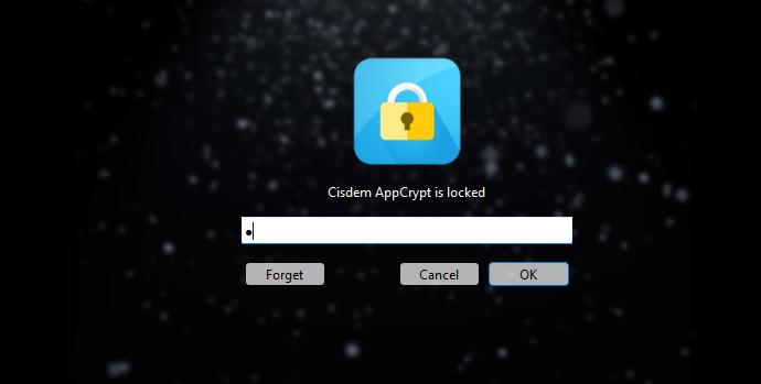 enter the password and click OK