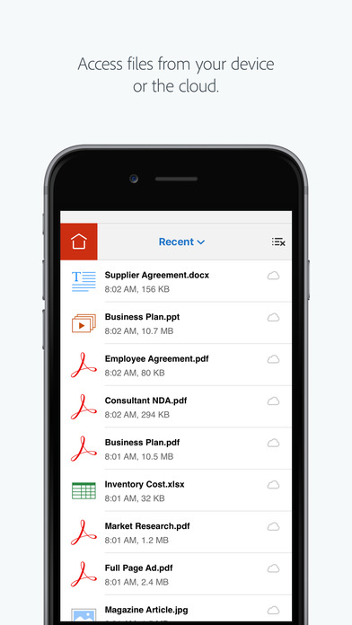 save pdf to iphone